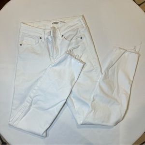 Old Navy White Denim Straight Leg